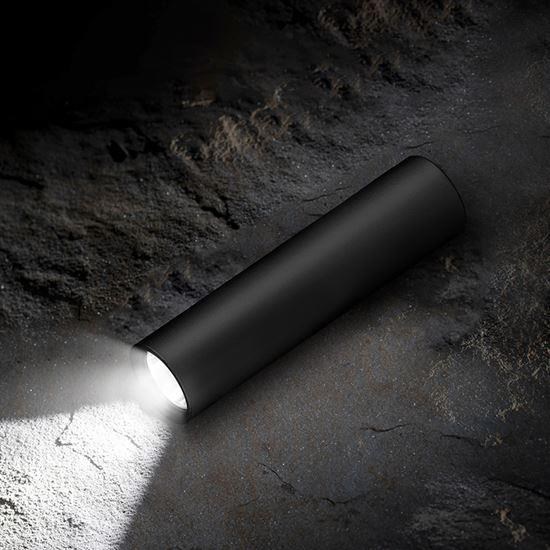 Solight LED nabíjecí kapesní svítilna,  120lm,  Li-Ion,  USB,  hliník,  černá4 