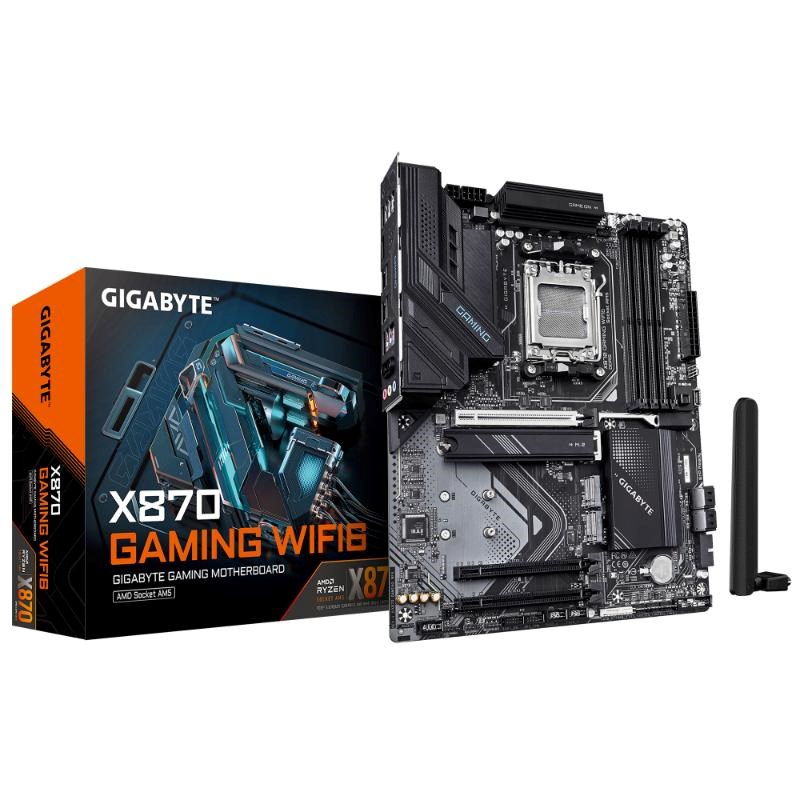 GIGABYTE MB Sc AM5 X870 GAMING WF6,  AMD X870,  4xDDR5,  1xHDMI,  2xUSB4,  WiFi4 