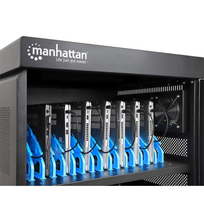 MANHATTAN nabíjecí vozík na notebooky - 32 míst,  32 portů,  Až 15, 6
