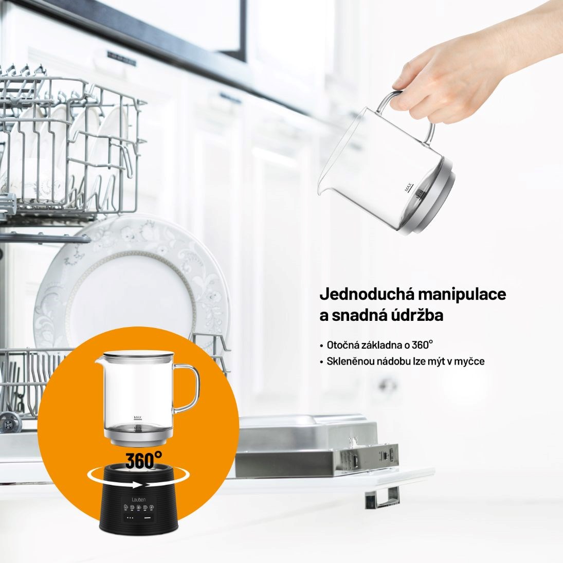 Lauben Milk Frother 600BG - napěňovač mléka3 