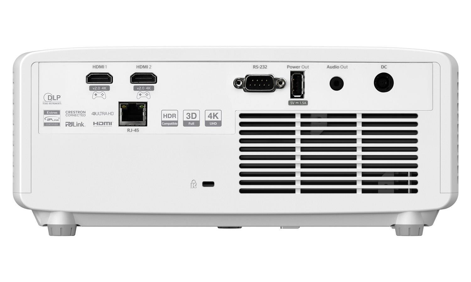 Optoma projektor UHZ35  (DLP,  Laser,  UHD,  3500 ANSI,  HDMI,  RS232,  RJ45,  USB-A power,  repro 1x15W)3 