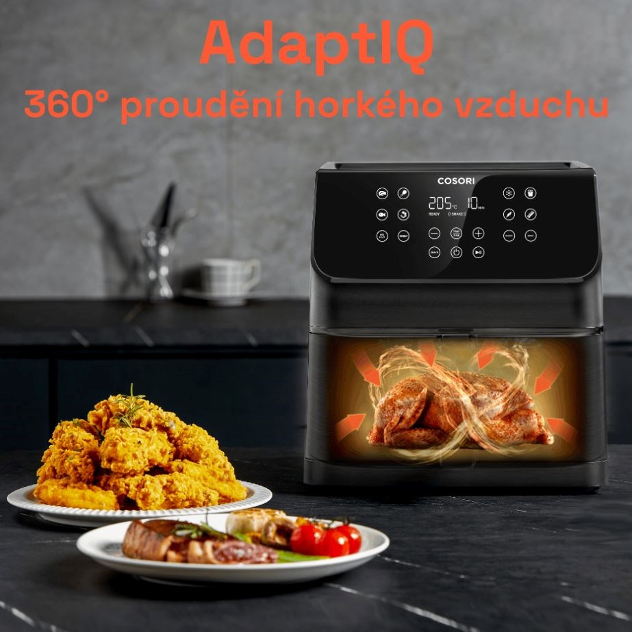 BAZAR - Cosori P653 PREMIUM II Plus Chef edition 6, 2l horkovzdušná fritéza - pošk. obal8 