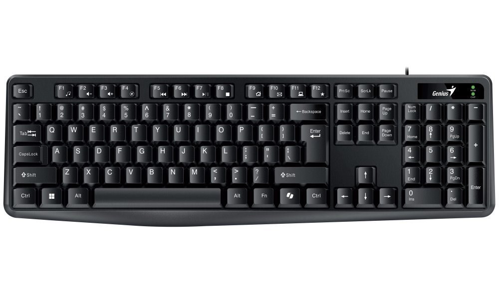 Genius KB-117/ Drôtová USB/ CZ- SK layout/ Čierna