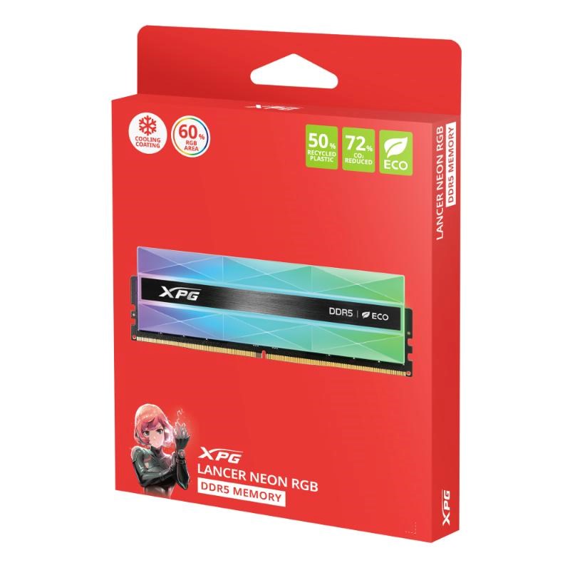 ADATA XPG DIMM DDR5 32GB (Kit of 2) 6000MHz CL30 Lancer NEON RGB2 