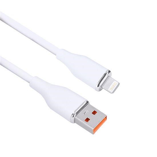 Solight lightning kabel,  USB 2.0 A konektor - Lightning konektor,  silikon,  1m0 