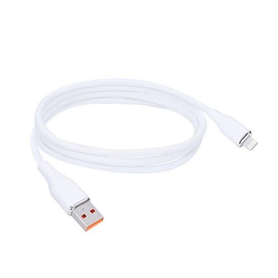 Solight lightning kabel,  USB 2.0 A konektor - Lightning konektor,  silikon,  1m1 