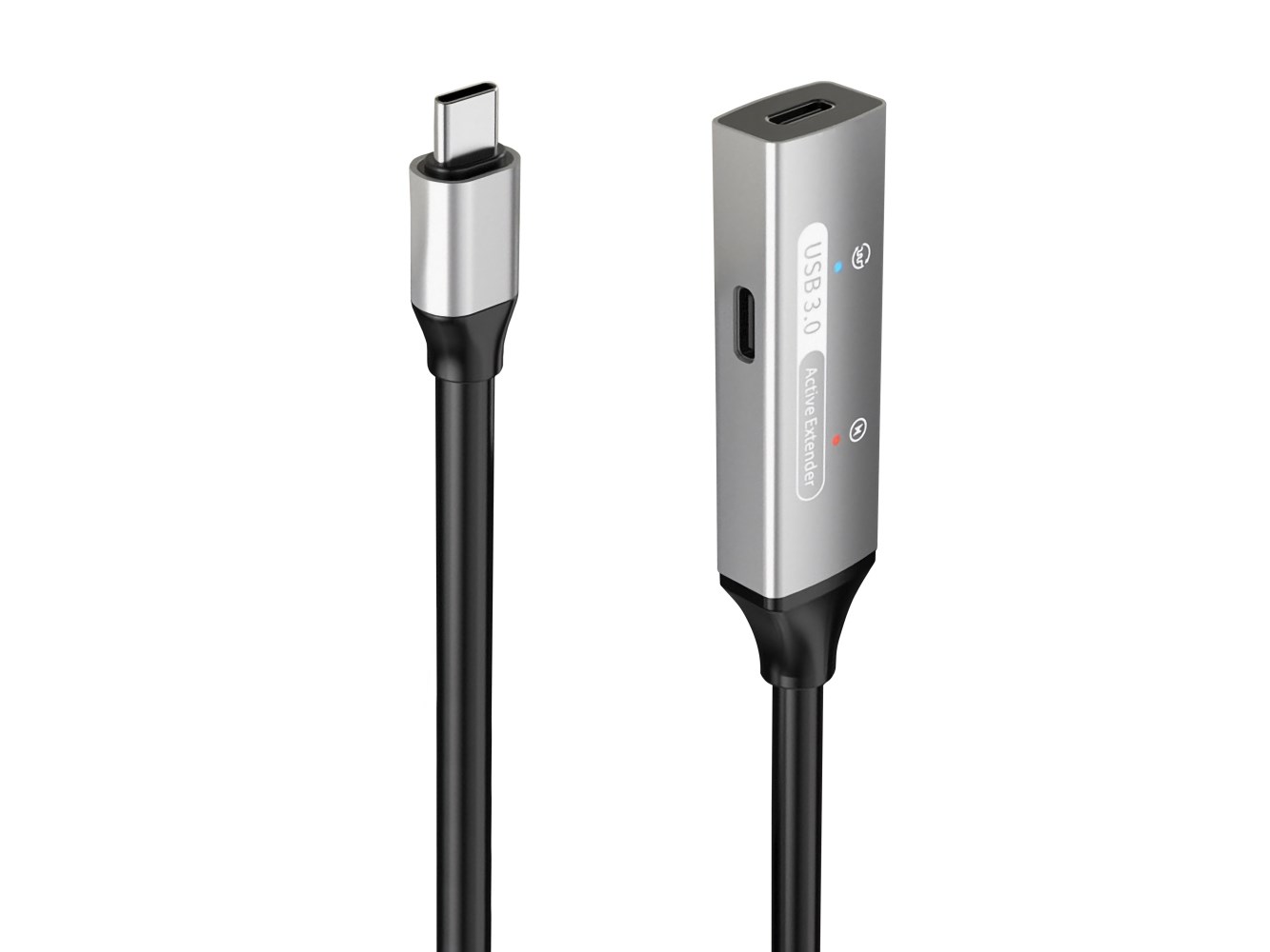 PREMIUMCORD USB-C repeater a prodlužovací kabel Male-Female,  5Gbps Aluminium 10m2 