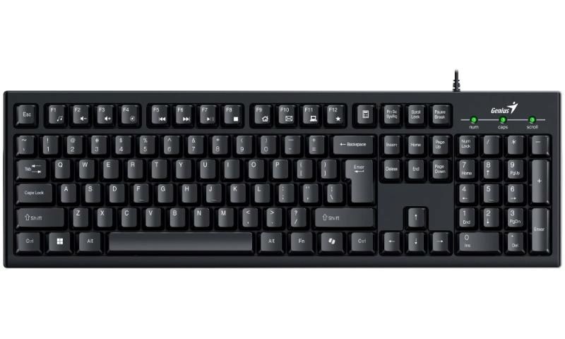 GENIUS set klávesnice+myš KM-100SE/  Drátový set/  Copilot/  USB/  černá/  CZ+SK layout1 