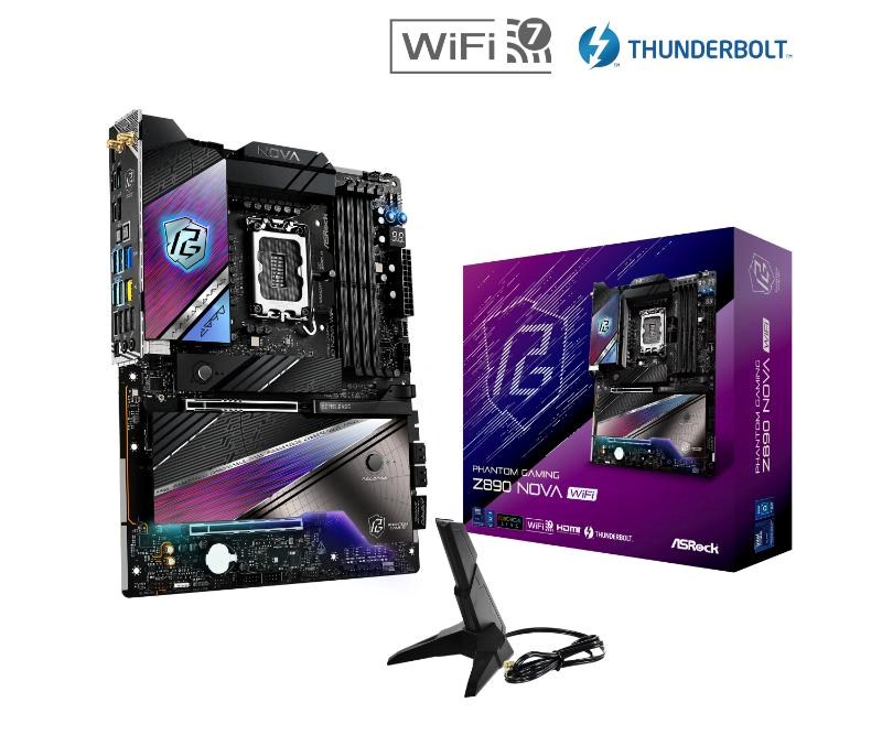 ASRock MB Sc LGA1851 Z890 NOVA WIFI,  Intel Z890,  4xDDR5,  1xDP,  1xHDMI,  2xThunderbolt,  WI-FI0 