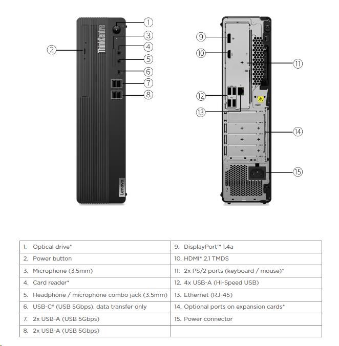 LENOVO PC ThinkCentre M70s Gen 5 SFF - i5-14400, 16GB, 512SSD, HDMI, DP, Int. Intel UHD 730, W11P, 3Y Onsite4 