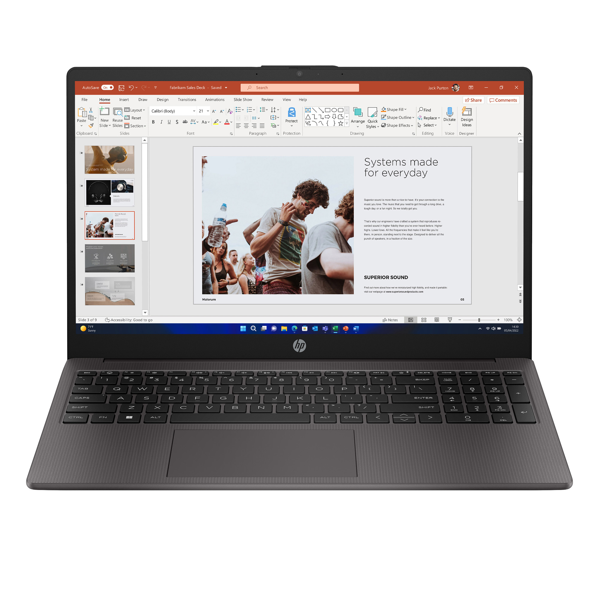 HP NTB 250 G10 SMB i3-1315U 15.6 FHD 250, 8GB, 512GB, ax, BT, Win111 