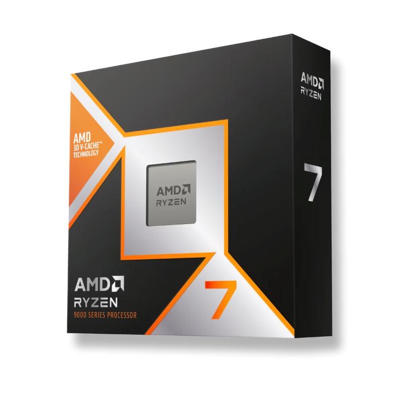 CPU AMD RYZEN 7 9800X3D,  8-core,  až 5.2GHz,  104MB cache,  120W,  AMD Radeon Graphics,  socket AM5,  BOX,  bez chladiče0 