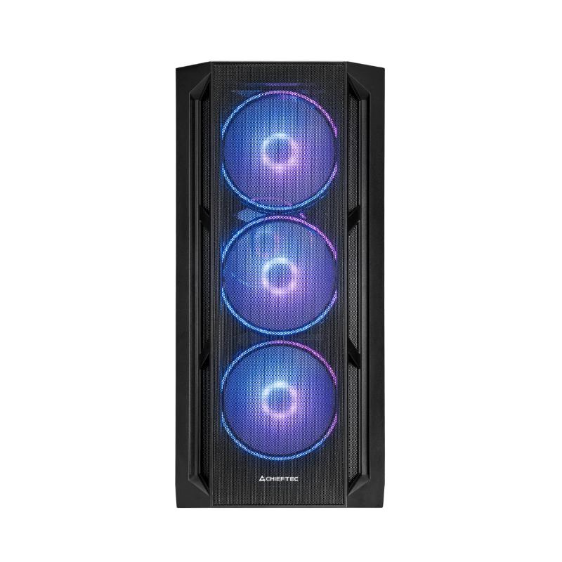 CHIEFTEC skříň APEX LUMO,  E-ATX,  1x USB-C 3.2,  2x USB 3.0,  4x 140mm ARGB Fan,  ARGB Hub,  černá6 