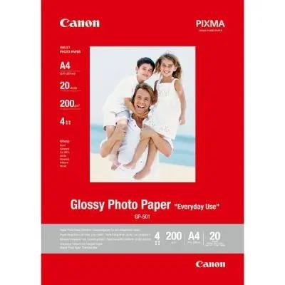 Canon GP-501 - photo glossy, Lesklý - bílá - A4 210gm (210 x 297 mm) 20 listy fotograficky papír0 