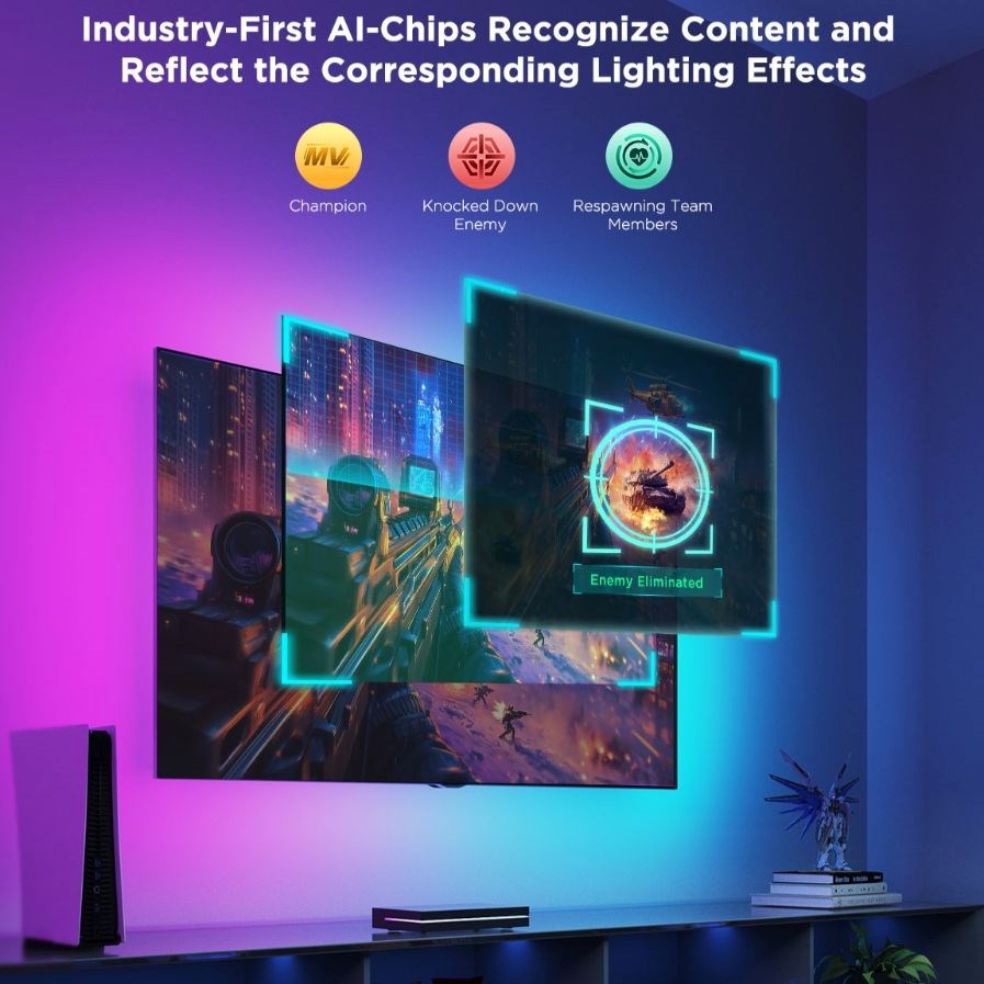 Govee AI Sync Box 2 Smart TV RGBICW podsvětlení 55-651 