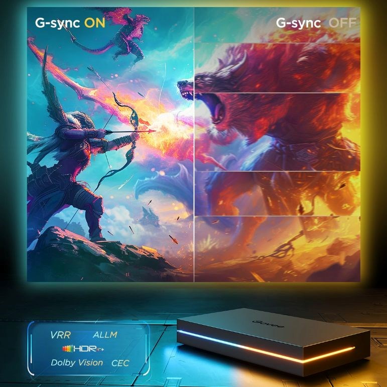 Govee AI Sync Box 2 Smart TV RGBICW podsvětlení 55-653 