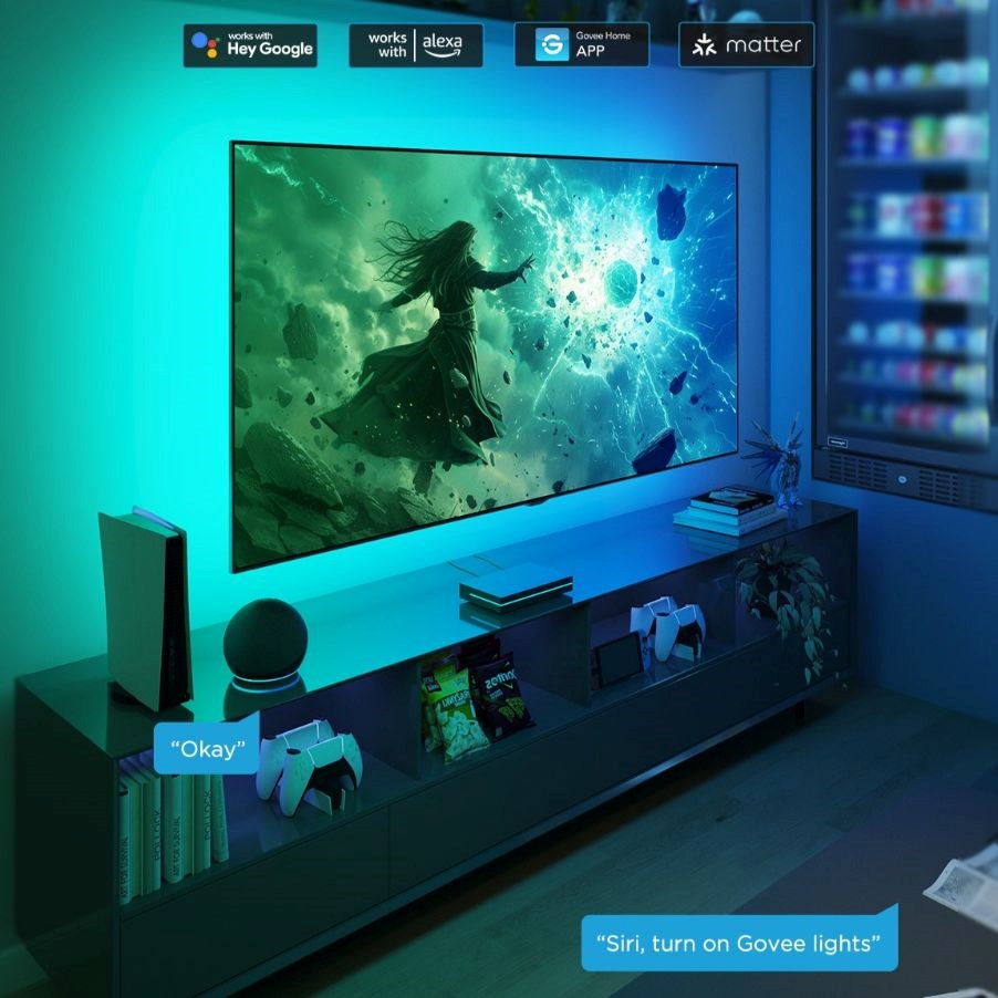 Govee AI Sync Box 2 Smart TV RGBICW podsvětlení 55-654 