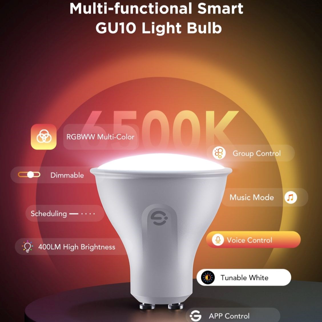 Govee Smart žárovka RGBWW 4, 8W-50W 400lm Long Life 2ks3 