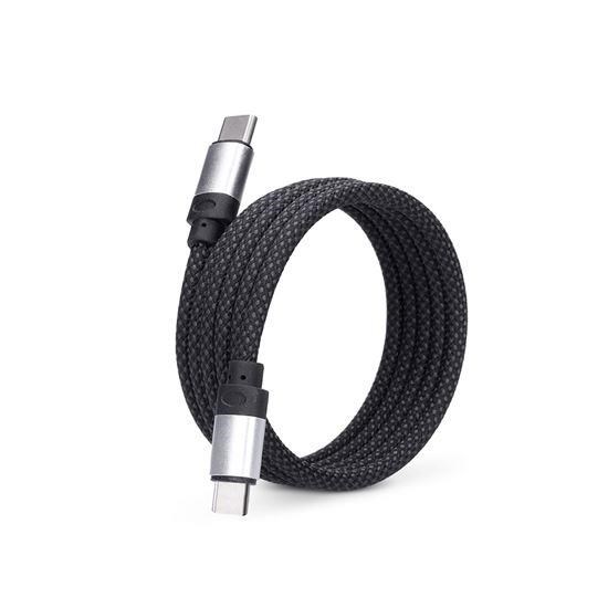 Solight magnetický USB-C 3.1 kabel, USB-C konektor - USB-C konektor, 1m1 
