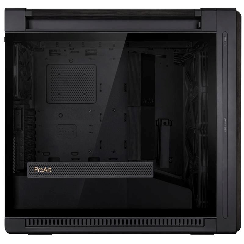 ASUS case PROART PA602 WOOD TG PWM BLACK,  Mid Tower,  průhledná bočnice,  černá3 