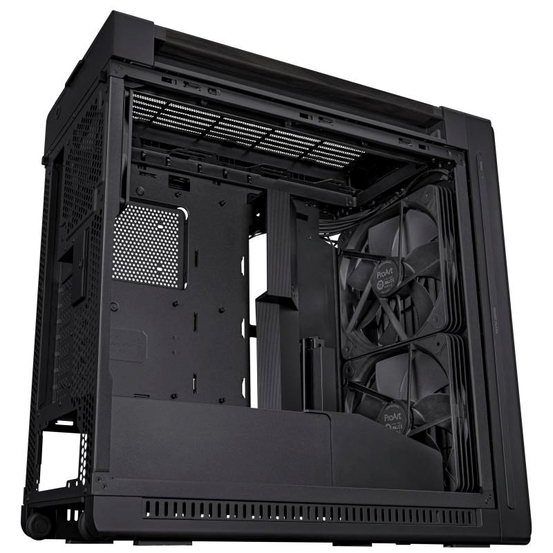 ASUS case PROART PA602 WOOD TG PWM BLACK,  Mid Tower,  průhledná bočnice,  černá7 