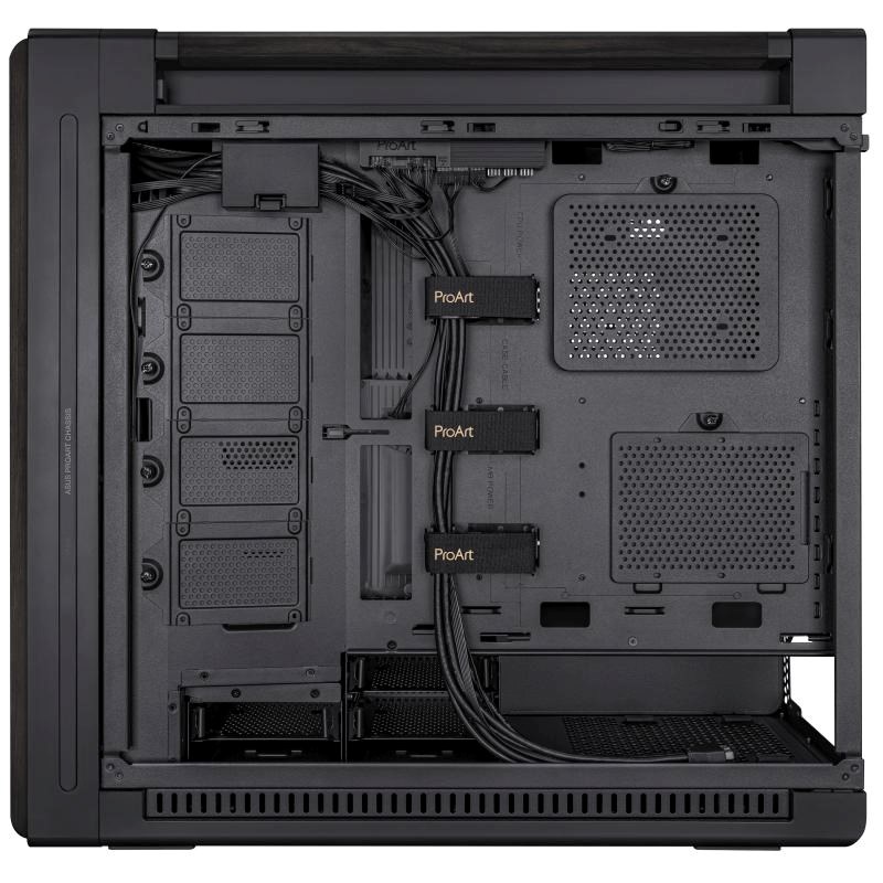 ASUS case PROART PA602 WOOD TG PWM BLACK,  Mid Tower,  průhledná bočnice,  černá10 