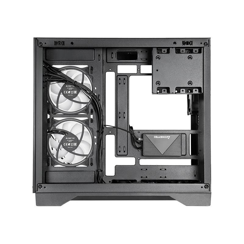CHIEFTEC skříň VISIO,  ATX,  1x USB-C 3.2,  2x USB 3.0,  6x 120mm ARGB Fan,  černá4 