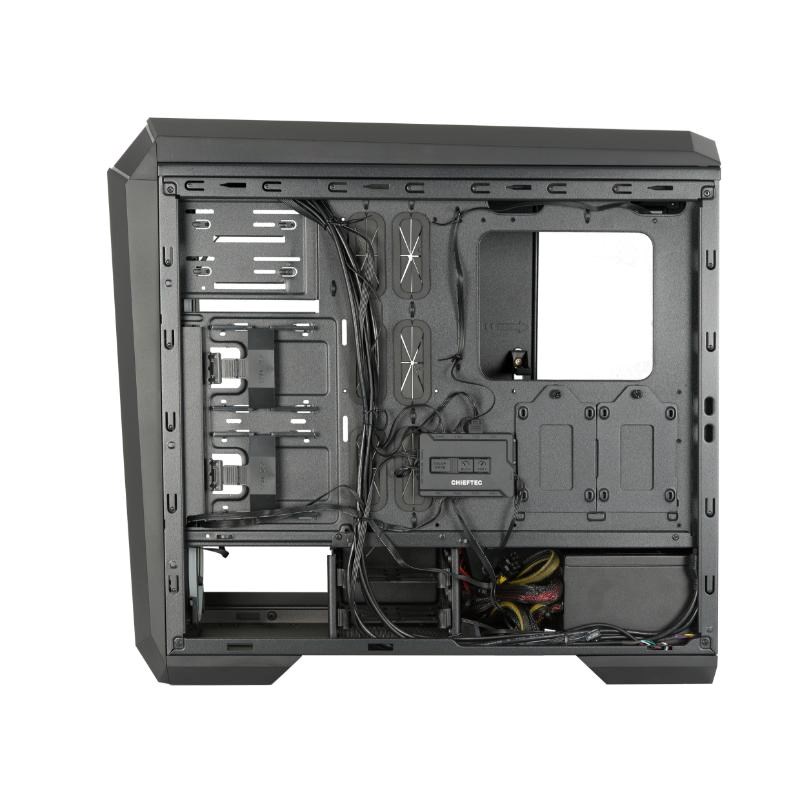 CHIEFTEC skříň STALLION II,  ATX,  1x USB-C 3.2,  2x USB 3.1,  1x USB 2.0,  4x 120mm RGB Fan,  černá5 