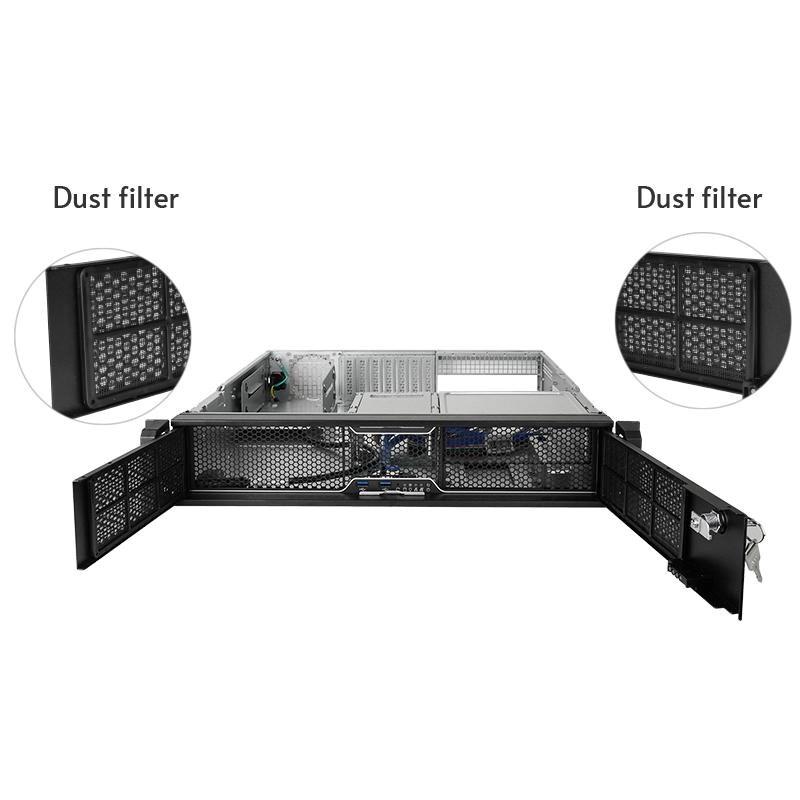 CHIEFTEC skříň Rackmount 2U mATX/ ATX,  UNC-209S-B,  400W PSU,  Black2 