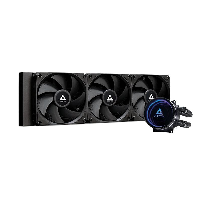 CHIEFTEC vodní chlazení CPU Iceberg 360 Dark,  3x120mm,  ARGB vodní blok,  LGA1851,  AM5,  černá0 