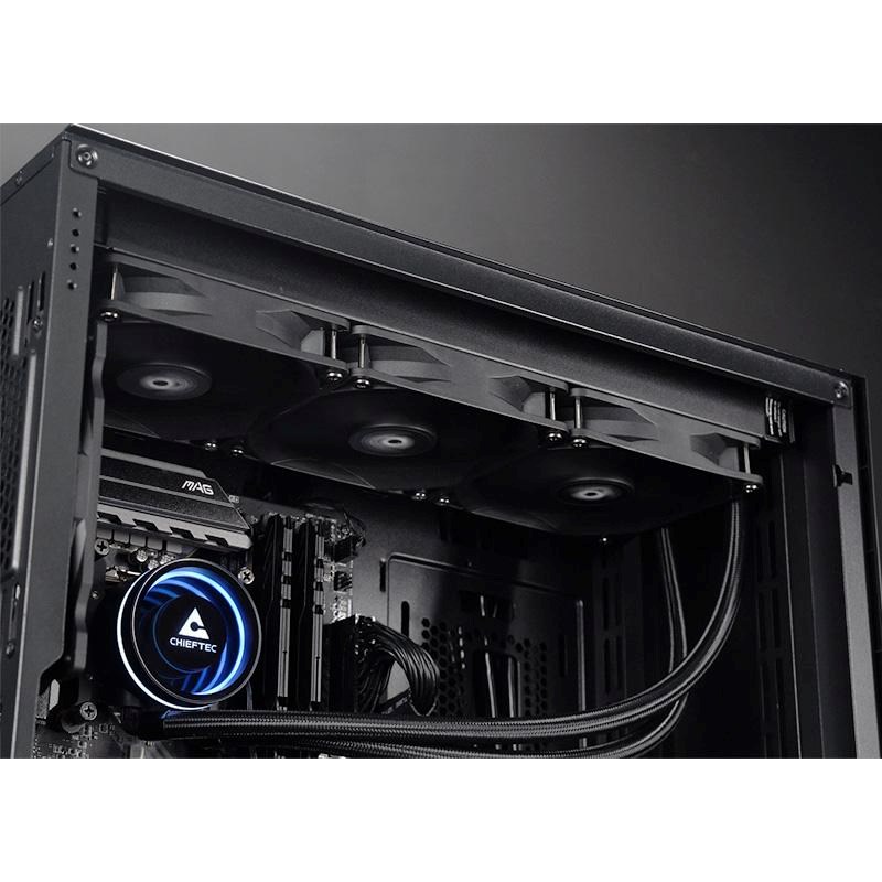 CHIEFTEC vodní chlazení CPU Iceberg 360 Dark,  3x120mm,  ARGB vodní blok,  LGA1851,  AM5,  černá1 