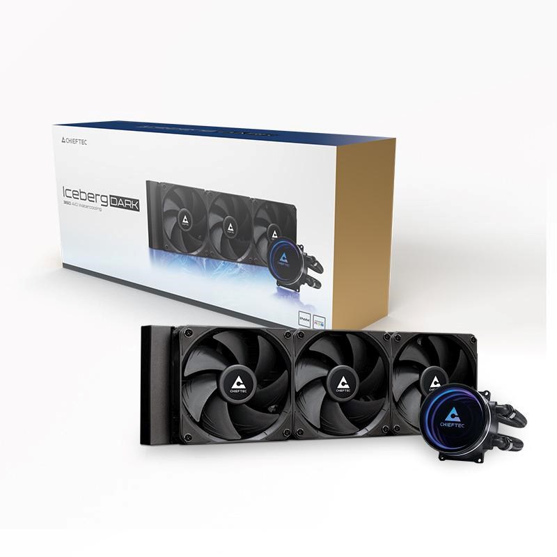 CHIEFTEC vodní chlazení CPU Iceberg 360 Dark,  3x120mm,  ARGB vodní blok,  LGA1851,  AM5,  černá7 