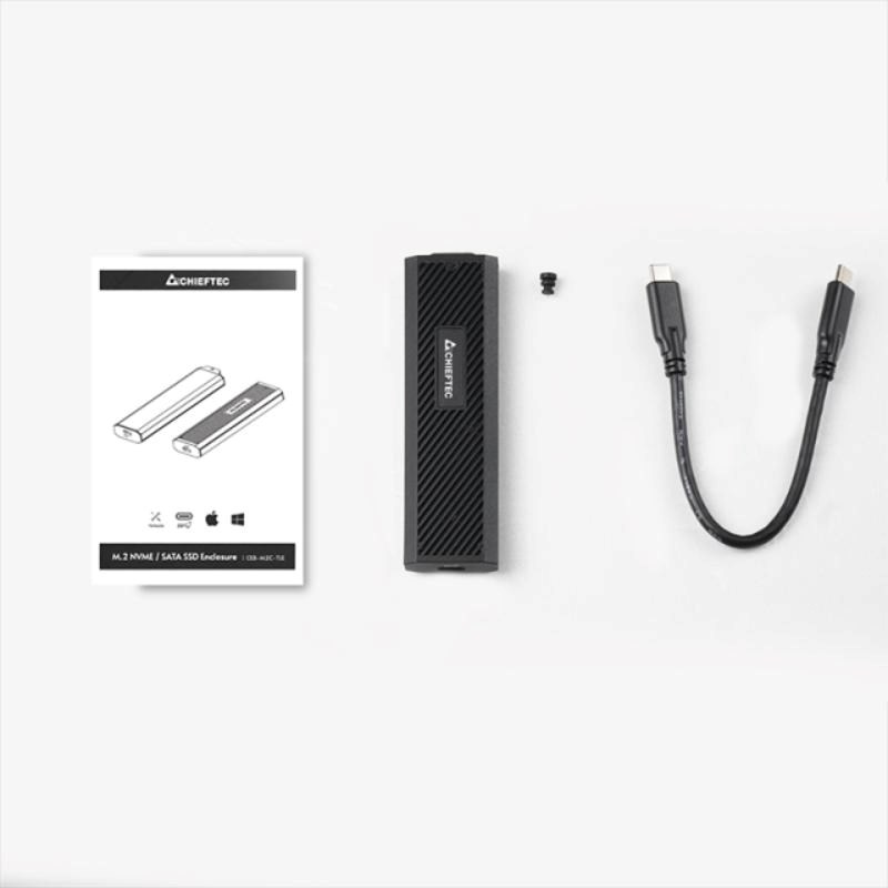CHIEFTEC externí box pro NVMe SSD CEB-M2C-TLE, USB-C 3.23 
