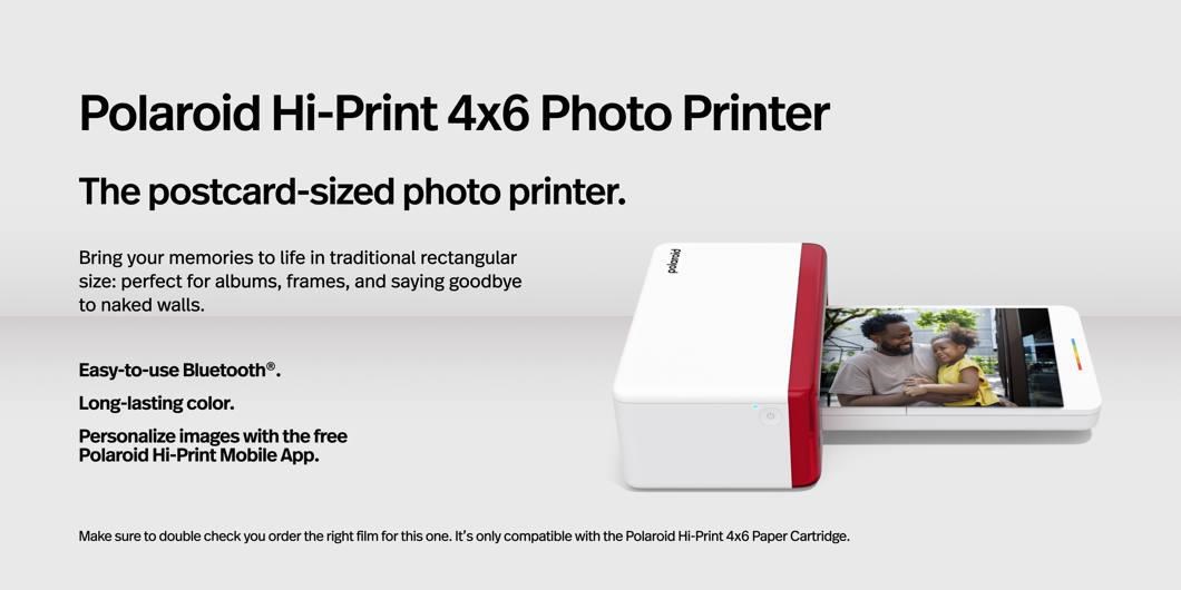 Polaroid Hi-Print fototiskárna 10x15cm bílá E-box3 
