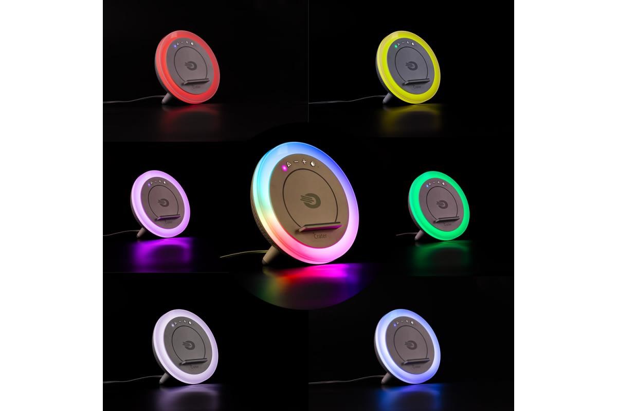 Orava noční lampa s RGB světlem,  nabíječkou chytrého telefonu a reproduktorem5 