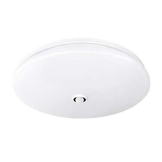 Solight LED stropní světlo PLAIN s PIR sensorem,  18W,  1260lm,  3000K,  kulaté,  33cm3 