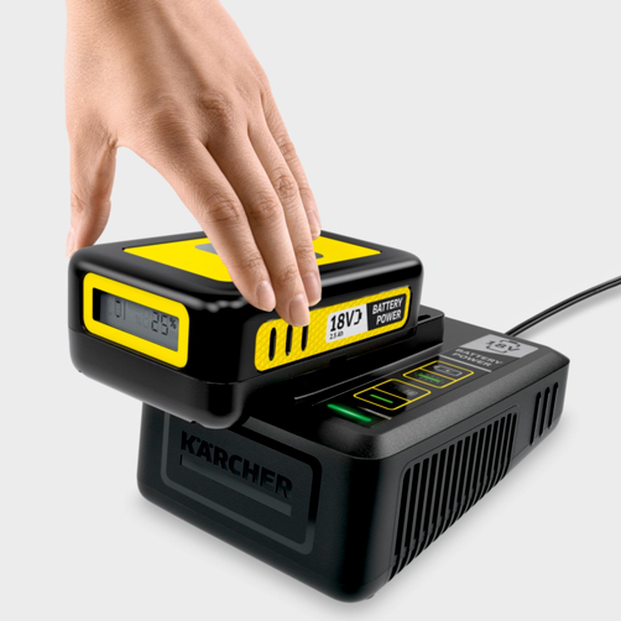 Kärcher Starter Kit Battery Power 18/ 25 vyměnitelná baterie a rychlonabíječka4 