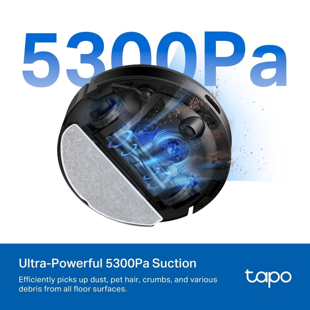 TP-Link Tapo RV20 Max robotický vysavač s mopem (LiDAR,  2, 4 GHz,  BT,  černý)5 