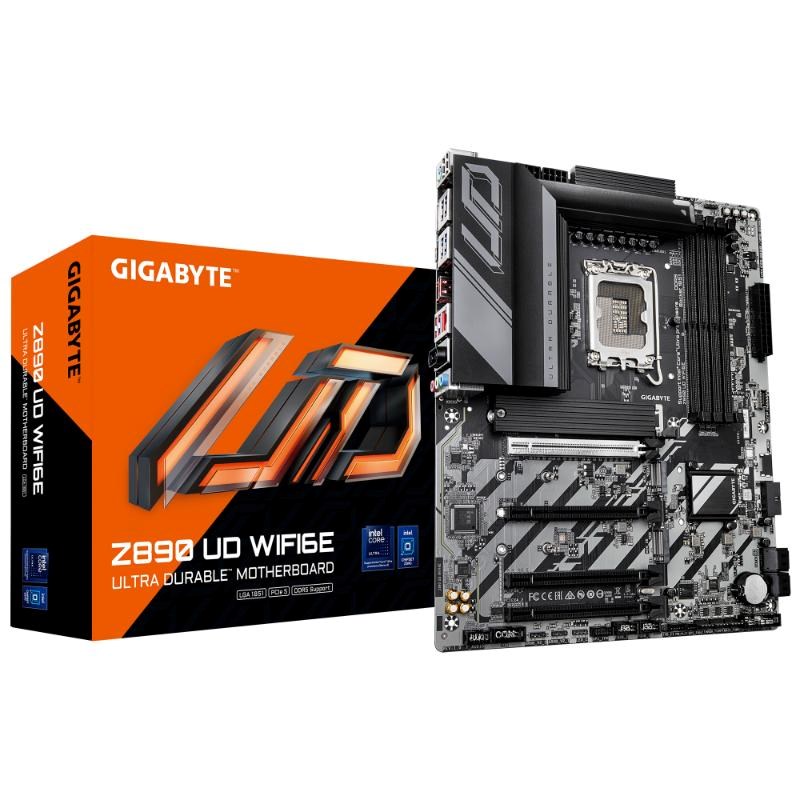 GIGABYTE MB Sc LGA1851 Z890 UD WIFI6E,  Intel Z890,  4xDDR5,  1xDP,  1xThunderbolt,  WiFi0 
