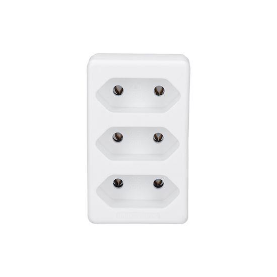Solight rozbočka, 3x 2,5A, biela2 