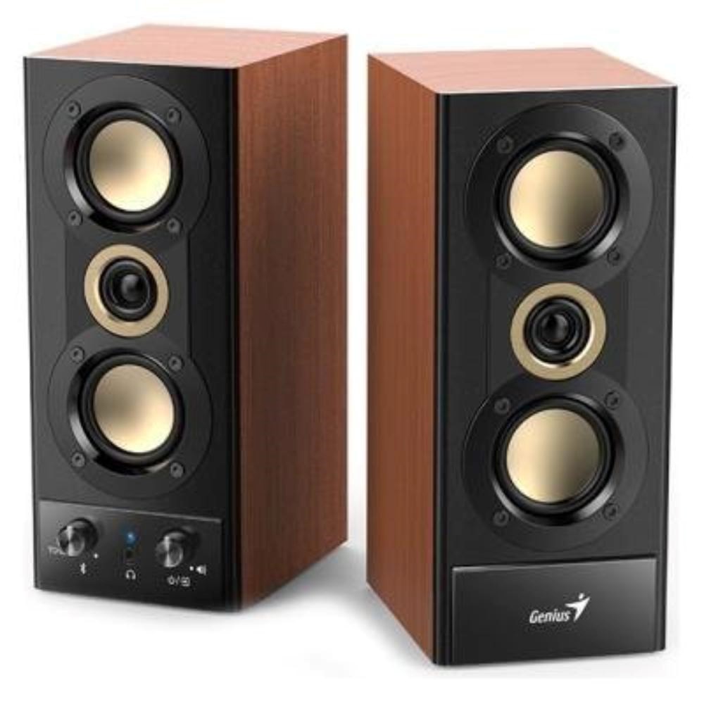 GENIUS reproduktory SP-HF800BT,  2.0,  20W,  Bluetooth,  3.5mm Jack,  dřevěné1 