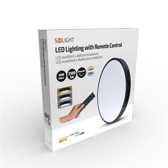 Solight LED osvětlení s dálkový ovladačem, 50W, 3100lm, 40cm, změna chromatičnosti, stmívatelné, černá4 