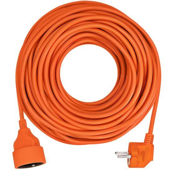 Solight prodlužovací přívod - spojka,  1 zásuvka,  30 m,  3 x 1, 5mm2,  oranžová0 