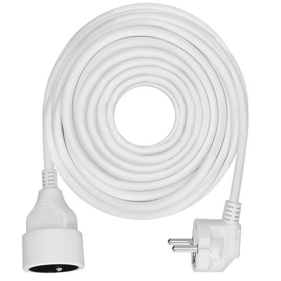 Solight prodlužovací přívod - spojka,  1 zásuvka,  10m,  3 x 1, 5mm2,  bílá0 