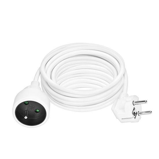 Solight prodlužovací přívod - spojka,  1 zásuvka,  10m,  3 x 1, 5mm2,  bílá2 