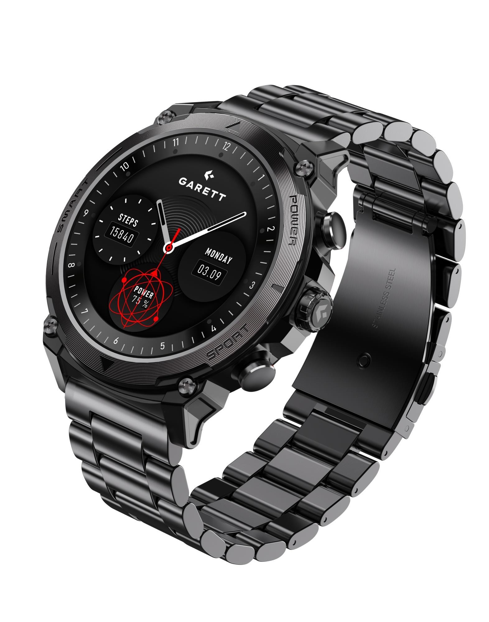 Garett Smartwatch Atom Black Steel0 