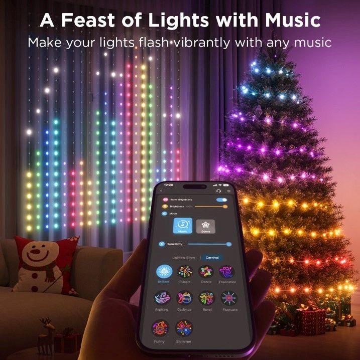Govee Netflix RGBIC Curtain Light 400 LED - 1, 5 x 1, 5m9 