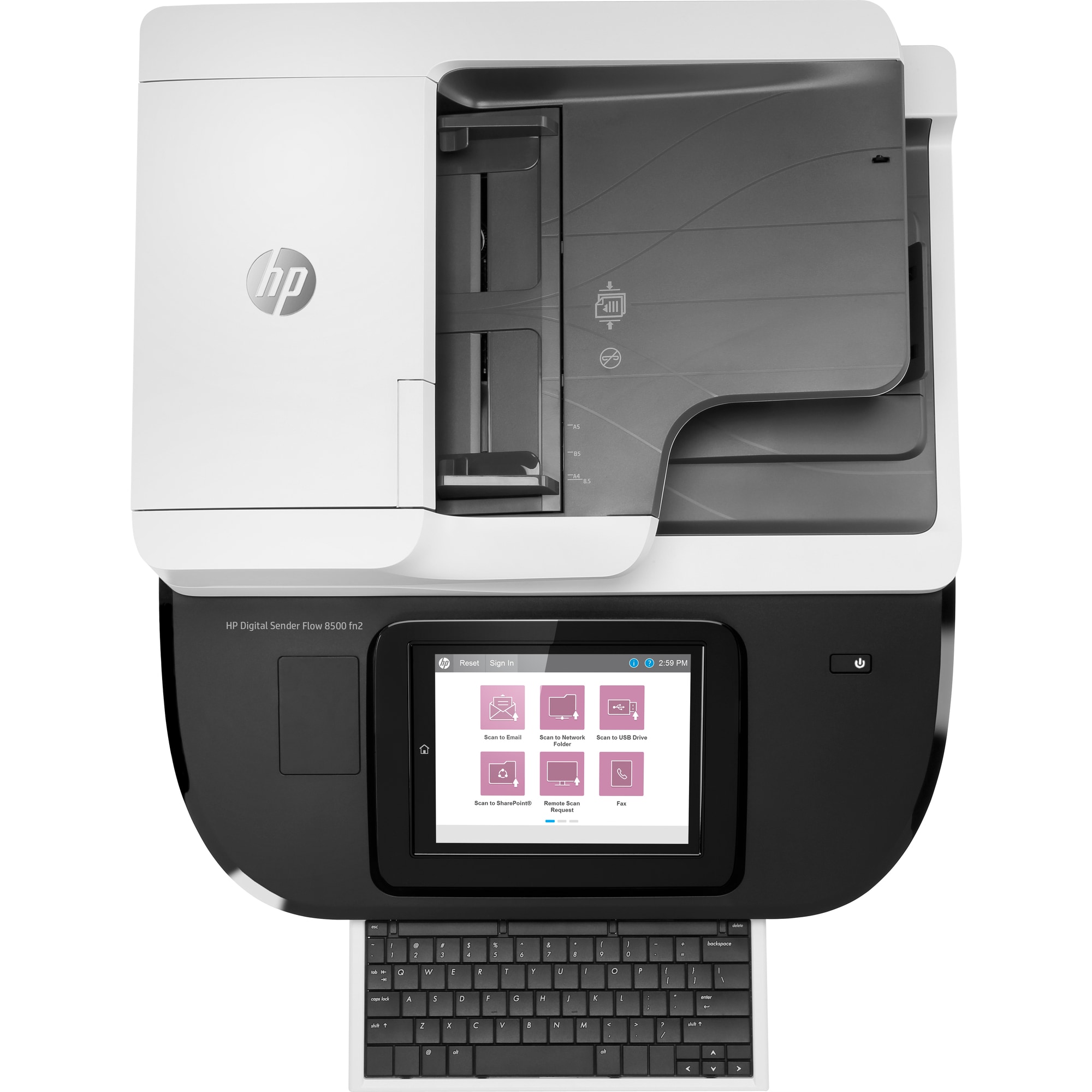 Skener HP Digital Sender Flow 8500 fn2 (A4,  600x600,  USB,  Ethernet,  podávač dokumentov)4 