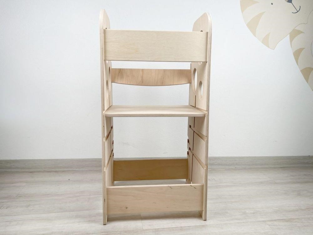 Rostoucí učící věž 3v1 Bublina Max 75 cm, přírodní (natur)0 