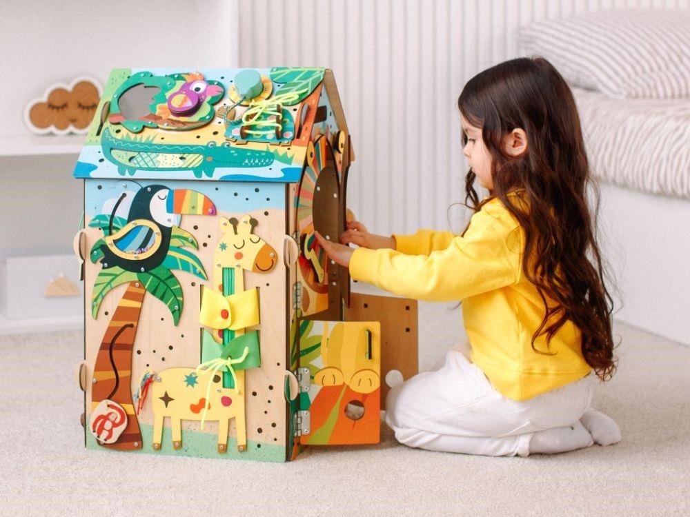 Svítící activity board domeček - Safari se lvem5 